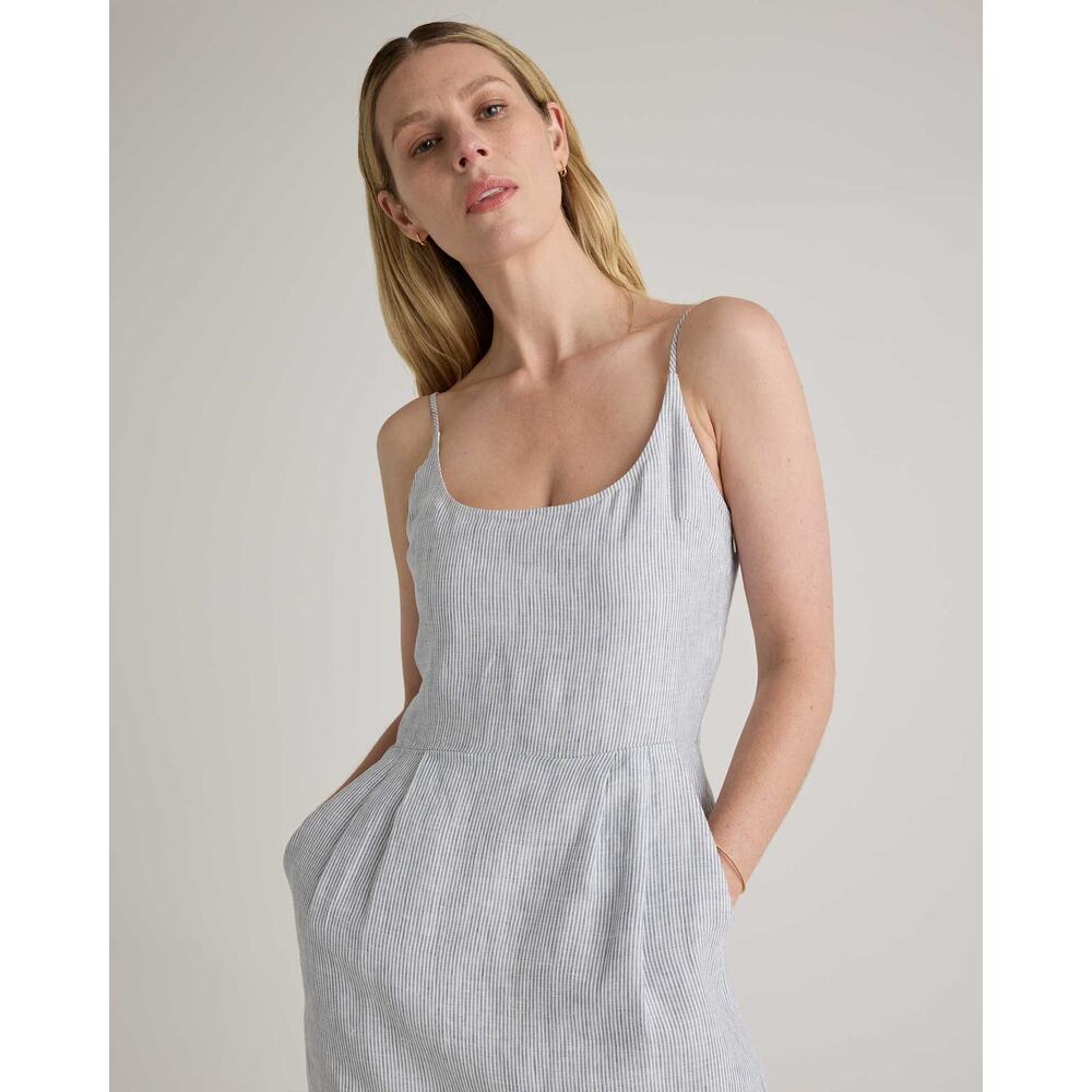 NWT Quince 100% European Linen Scoop Neck Midi Dress Size XS - Picture 4 of 4